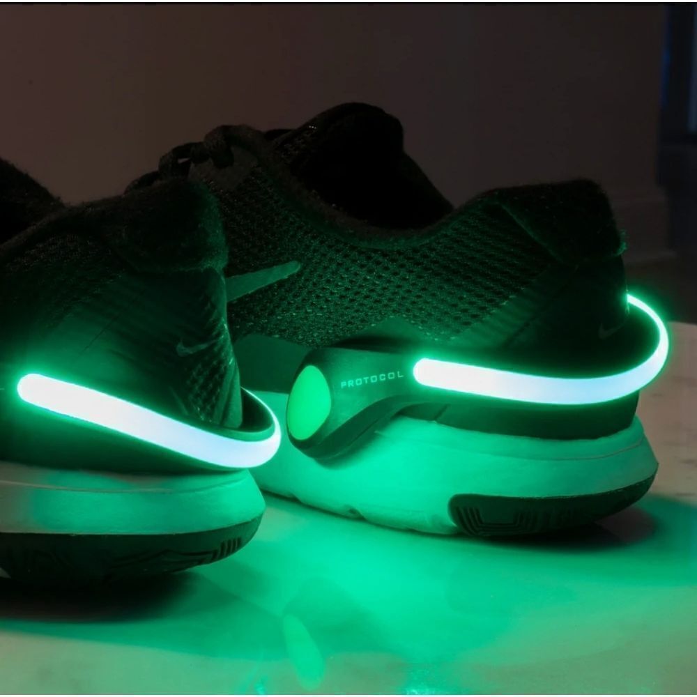 Protocol LED Shoe Heel Clips Jogging Flashing Night Cycling Safety - Picture 5 of 11